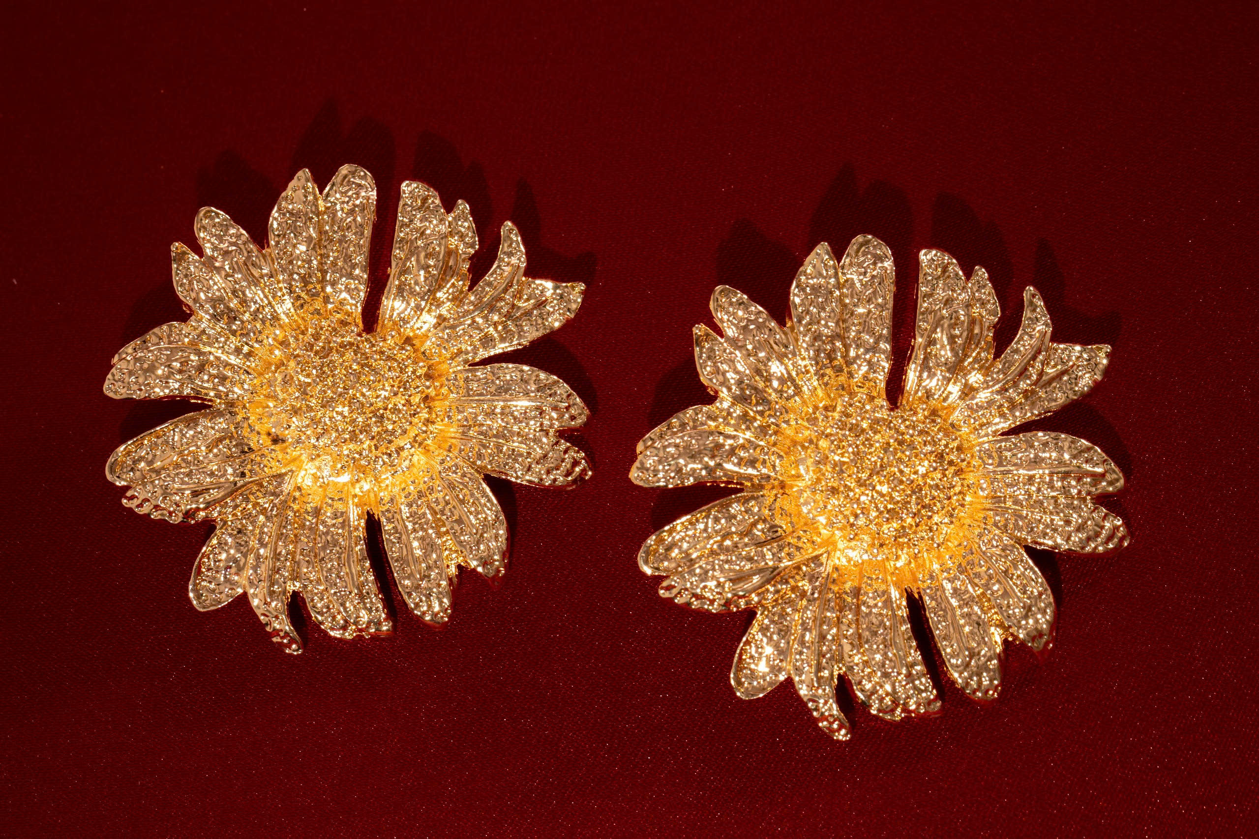  Sunflower Chandeliers Earrings 