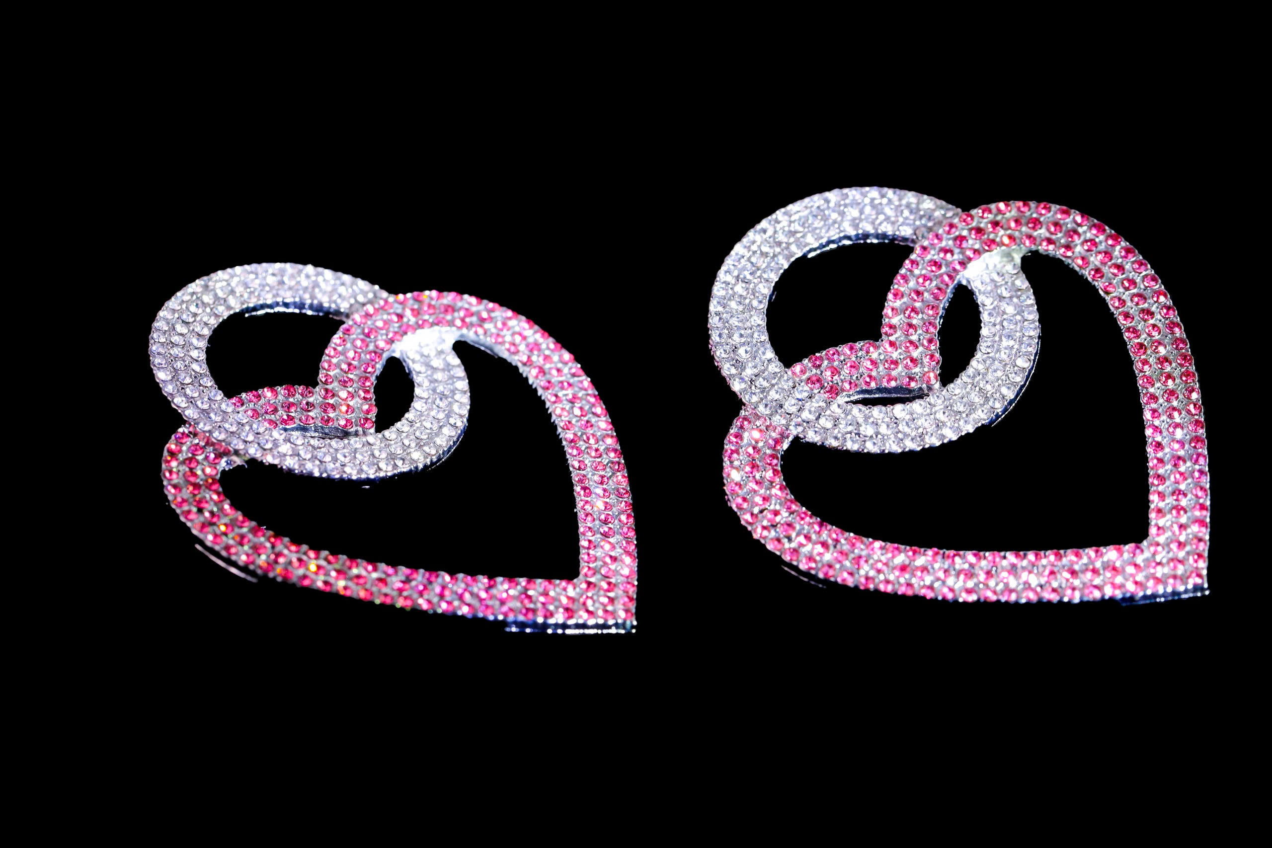  Heart Bling Earrings 