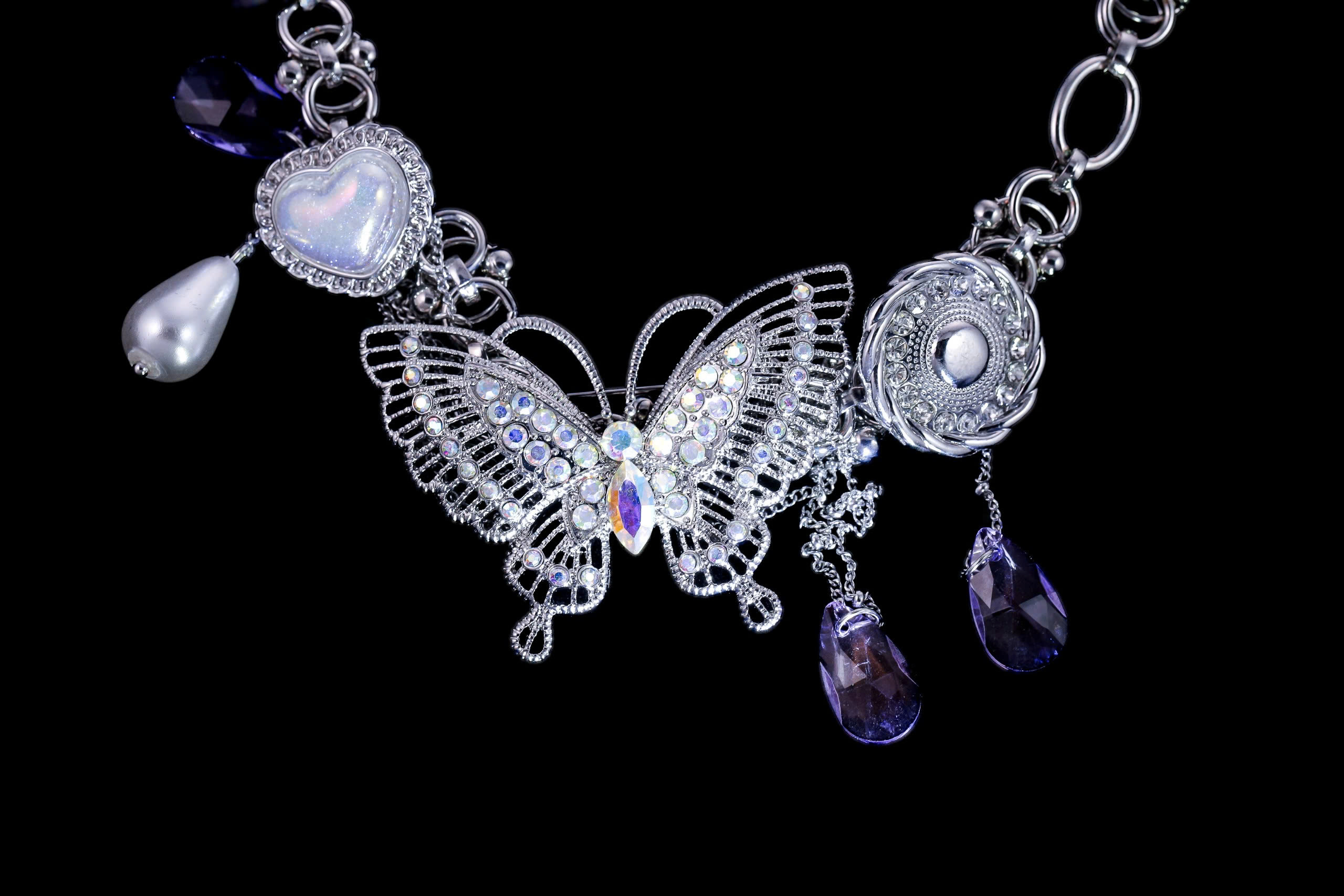  Butterfly Pendant Necklace 